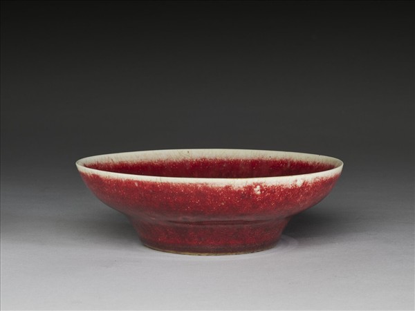 寶石紅釉碗