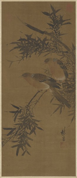 明林良平安雙喜　軸