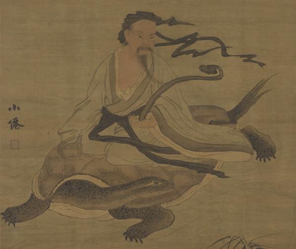 明吳偉畫北海真人像　軸