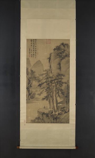 明沈周蒼厓高話圖　軸