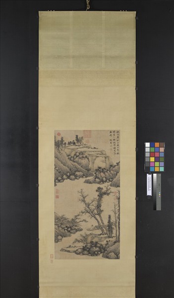 明沈周扁舟詩思圖　軸