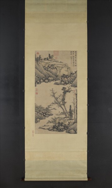 明沈周扁舟詩思圖　軸