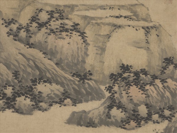 明沈周扁舟詩思圖　軸