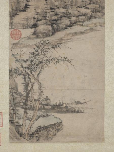 明沈周倣倪瓚筆意　軸