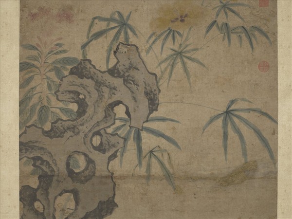 明沈周放鴿圖　軸