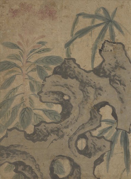 明沈周放鴿圖　軸