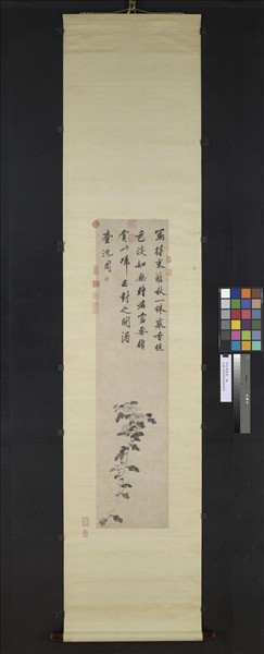 明沈周墨菊　軸
