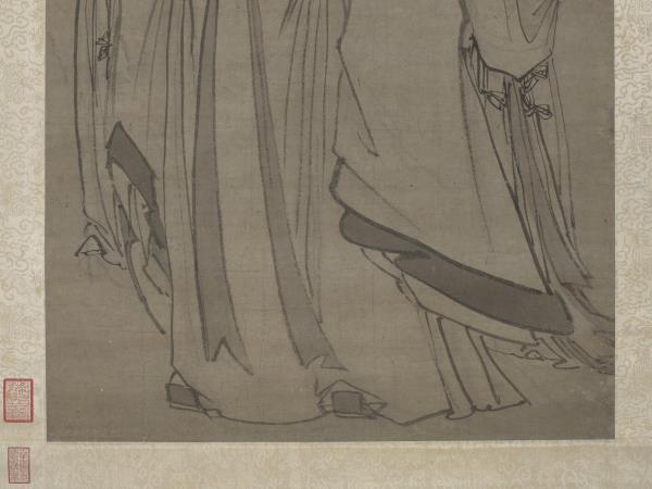 明郭詡東山攜妓圖　軸