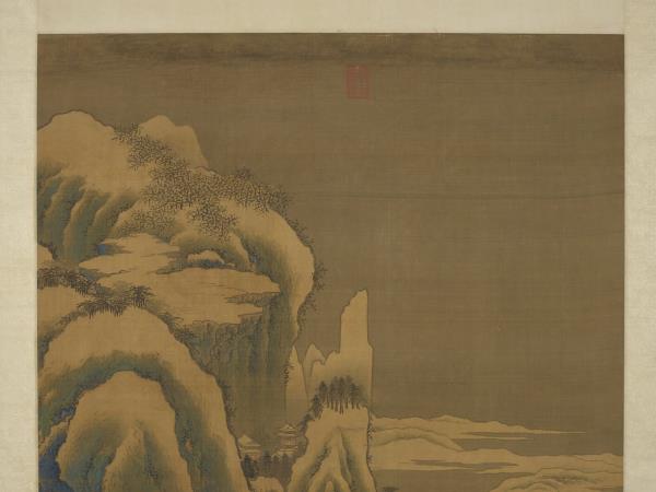 明王諤瑞雪凝冬　軸