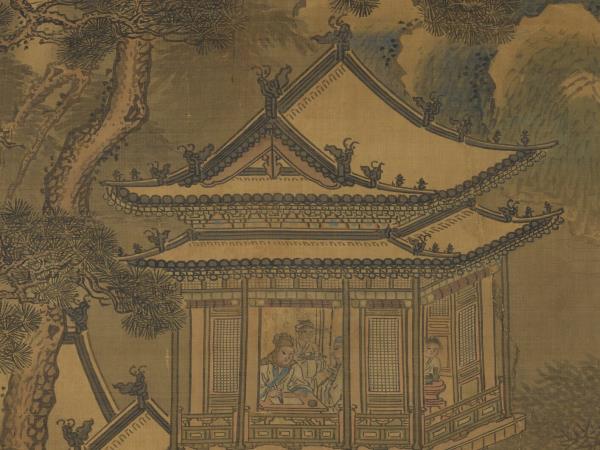 明王諤瑞雪凝冬　軸