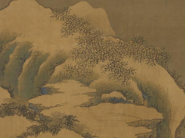 明王諤瑞雪凝冬　軸