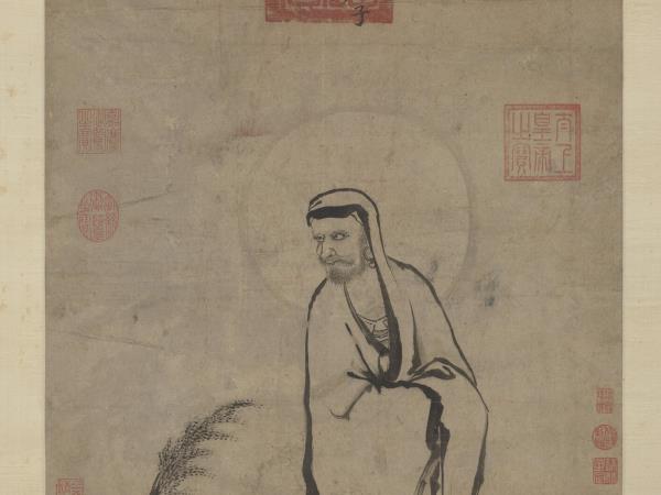 明憲宗畫達摩　軸