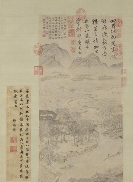 明唐寅江南農事圖　軸