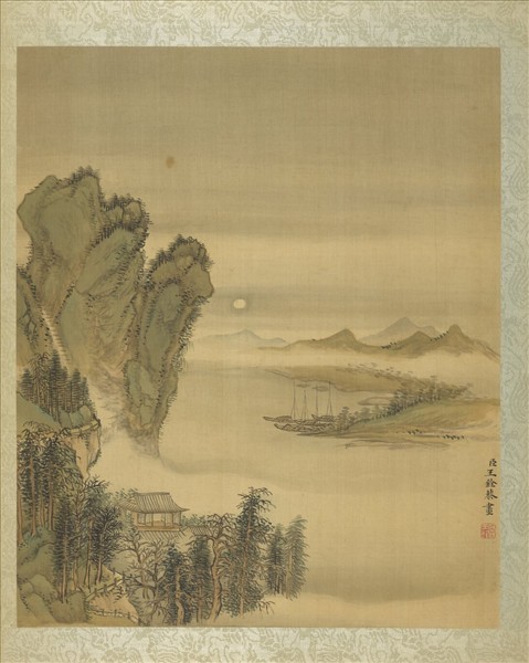 清王銓山水　冊　月夜泊舟