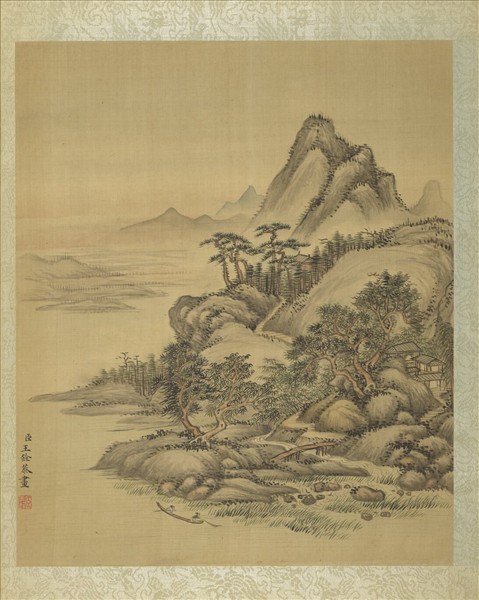 清王銓山水　冊　溪山放棹