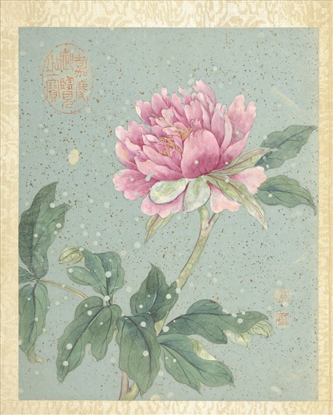 清蔣廷錫畫群芳擷秀　冊　牡丹