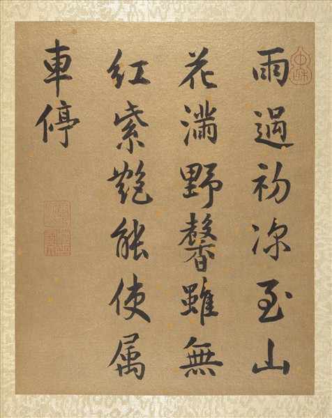 清蔣廷錫畫群芳擷秀　冊　野菊