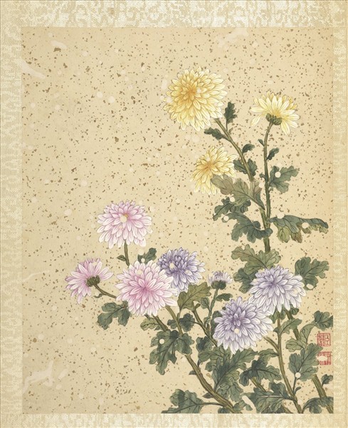 清蔣廷錫畫群芳擷秀　冊　菊花