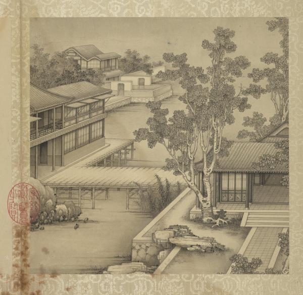 清焦秉貞山水　冊　桐蔭清閣