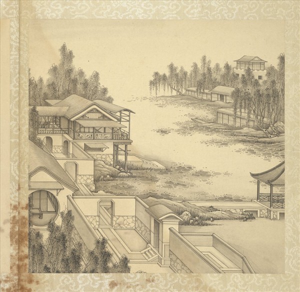 清焦秉貞山水　冊　夏塘圖