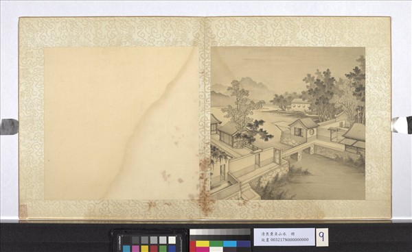 清焦秉貞山水　冊　水村圖