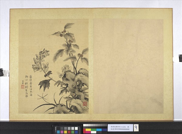 清蔣廷錫仿宋人花鳥　冊　蟋蟀