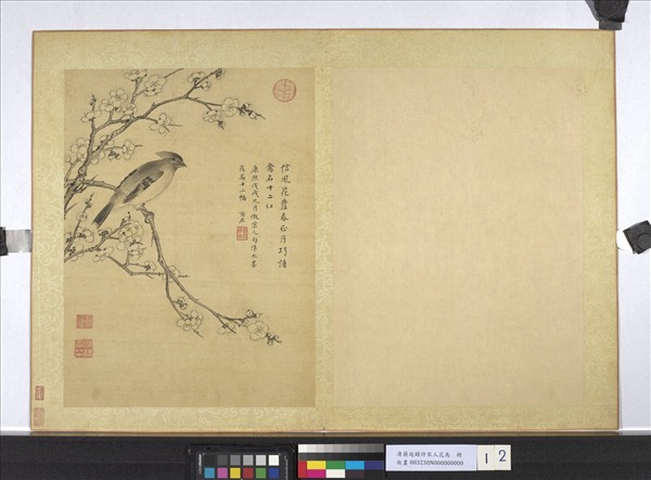 清蔣廷錫仿宋人花鳥　冊　黃連雀