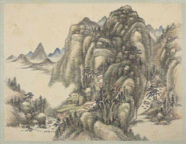 清弘旿畫山水（一）　冊　嵐浮暖翠