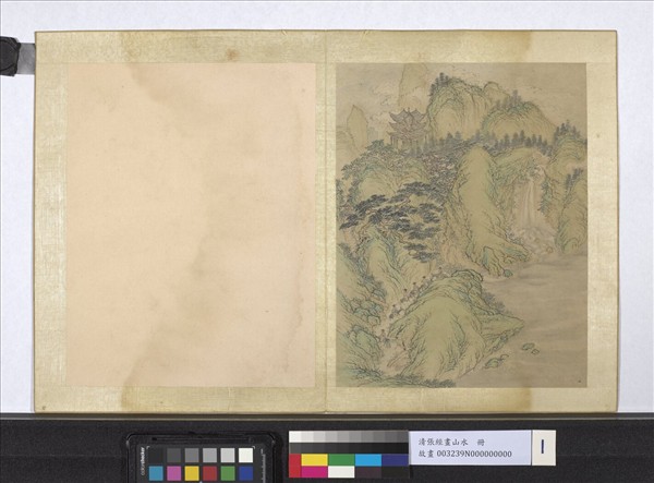 明張經畫山水　冊　策驢尋勝