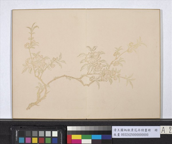 清王圖炳秋景花卉詩畫冊　冊