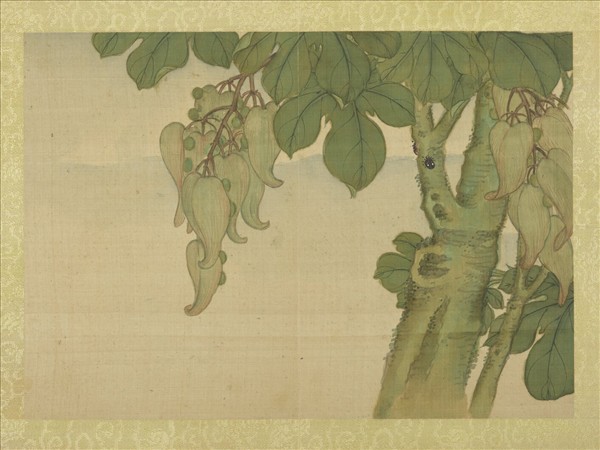 清王圖炳秋景花卉詩畫冊　冊　梧桐