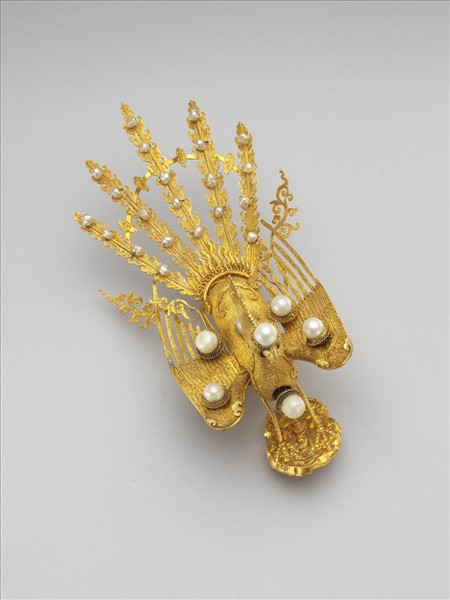 金纍絲鳳冠頂飾件