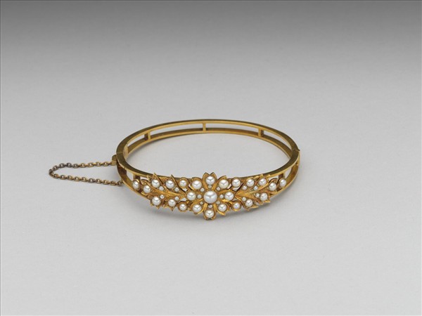 開金嵌珠鐲