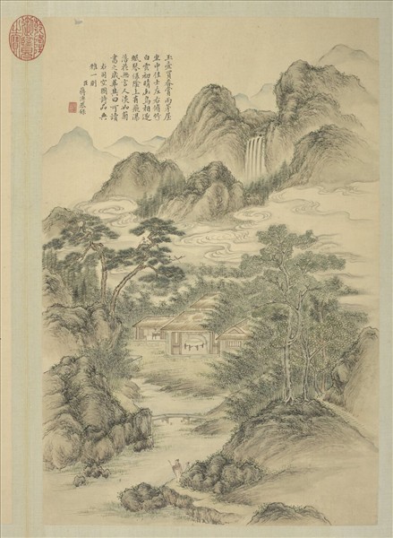 清蔣溥畫御製詩意（一）　冊　玉甕歌