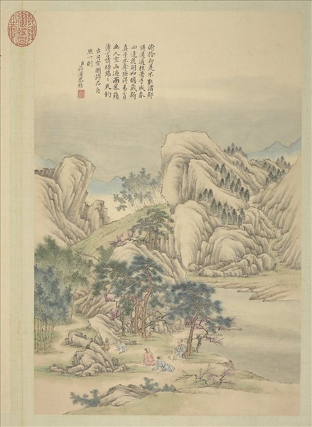 清蔣溥畫御製詩意（一）　冊　三友軒