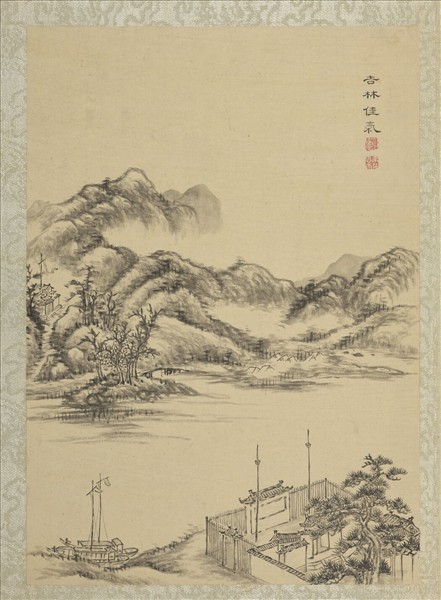 清蔣溥畫東巡攬勝　冊　吉林佳氣