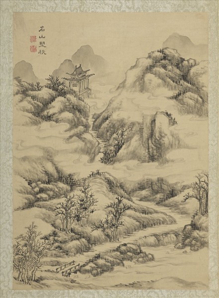 清蔣溥畫東巡攬勝　冊　名山望秩