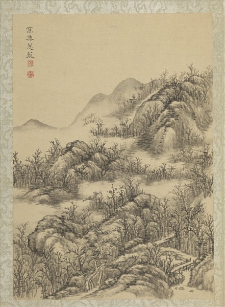 清蔣溥畫東巡攬勝　冊　窩集蔥蘢