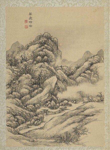 清蔣溥畫東巡攬勝　冊　萬壽晴峰