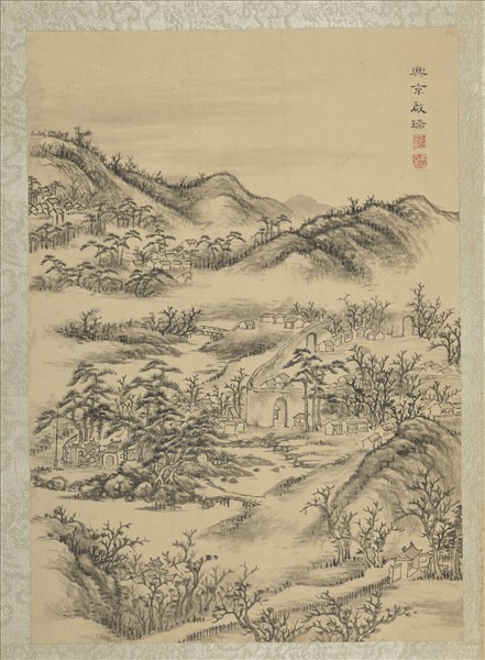 清蔣溥畫東巡攬勝　冊　興京啟端