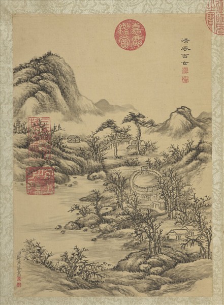 清蔣溥畫東巡攬勝　冊　清風百世