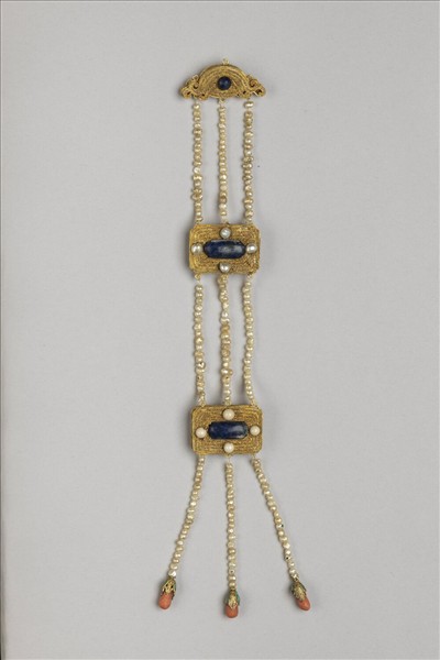 金鑲青金石垂掛