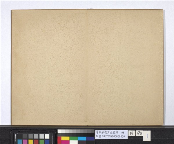 清張若靄寫生花果　冊