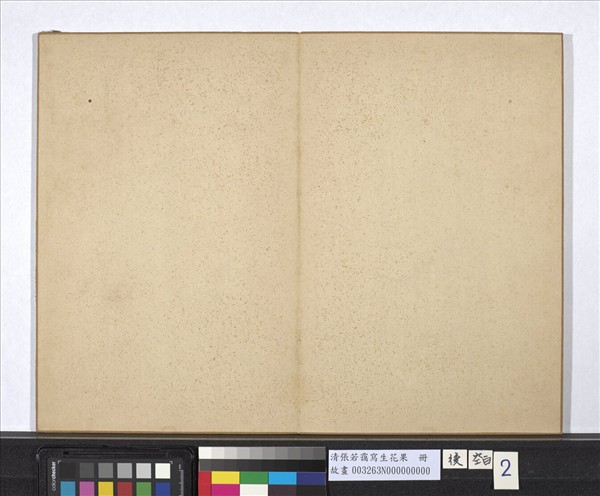 清張若靄寫生花果　冊