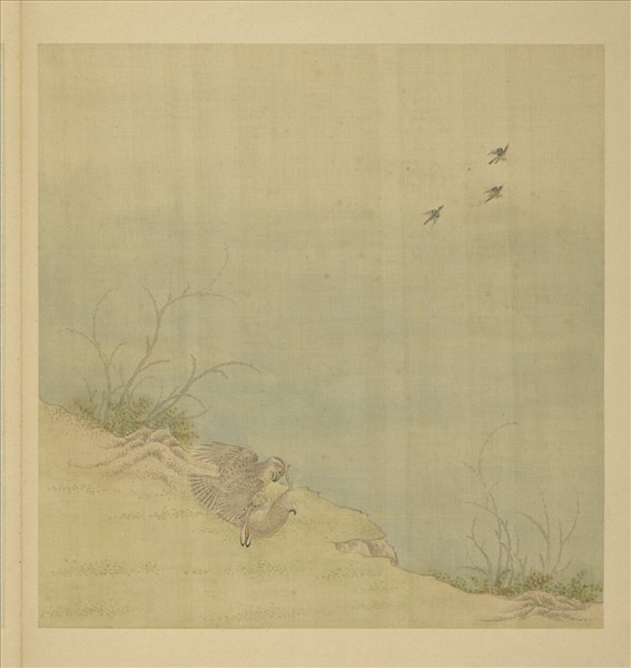 清阿爾粺勁翮宣威圖　冊　鷹