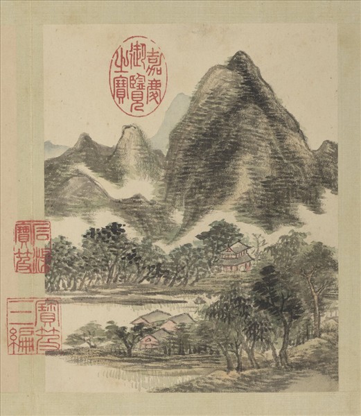 清董邦達山水　冊　山川蓊鬱