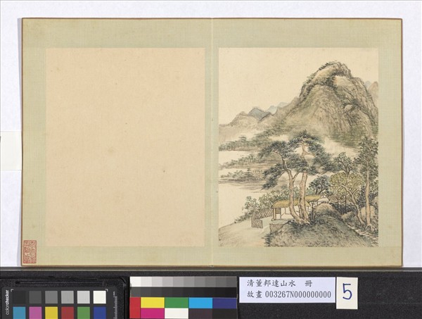 清董邦達山水　冊　松下人家