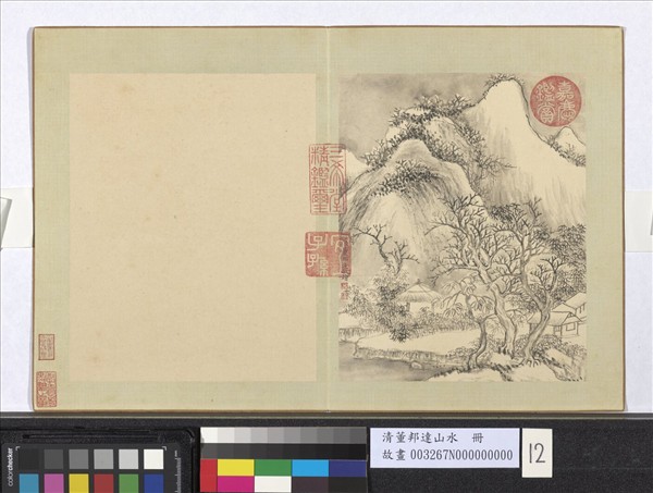 清董邦達山水　冊　雪滿山村