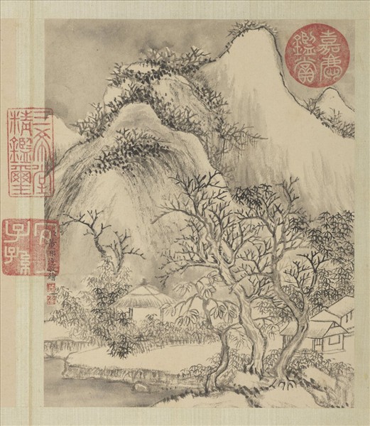 清董邦達山水　冊　雪滿山村