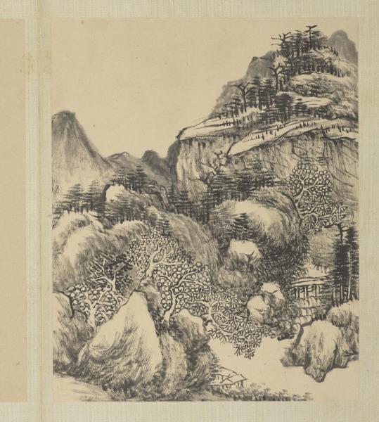 清董邦達畫山水　冊　岩壑轉幽深